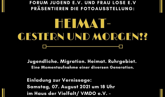 Vernissage zur Ausstellung "Heimat – Gestern und Morgen?!"