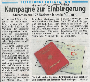 Foto - Artikel aus RS vom 12.02.2009